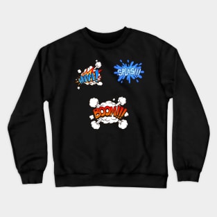 Comic Book Funny Sound Effects Pack Crewneck Sweatshirt